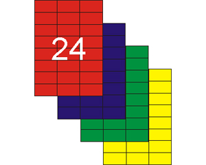 Uzlmes 70*37mm, A4, 20 loksnes, dzeltenas, APLI